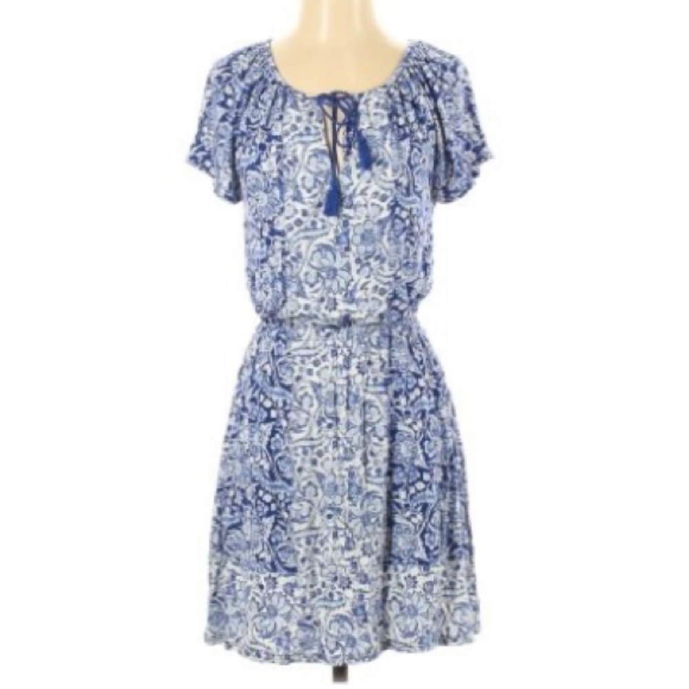 Lucky Brand ~ Paisley print peasant t-shirt dress